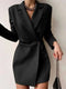Wendy – Robe blazer ajustée en mélange de laine pour femme