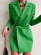 Wendy – Vestido Blazer Entallado de Mezcla de Lana para Mujer