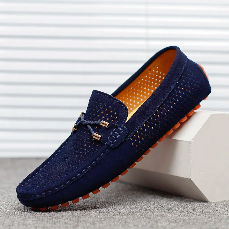 Gianno - Mocasines de cuero perforado