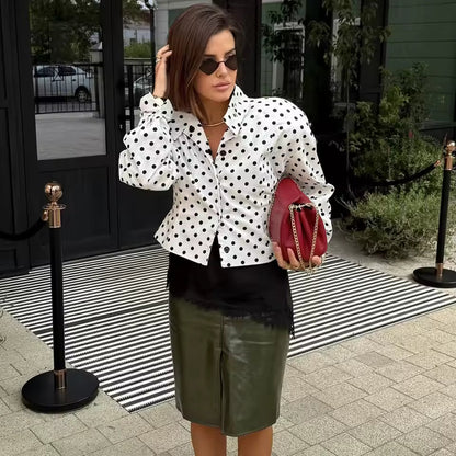 Mindrana - Polka Dot Co Ord Skirt Set