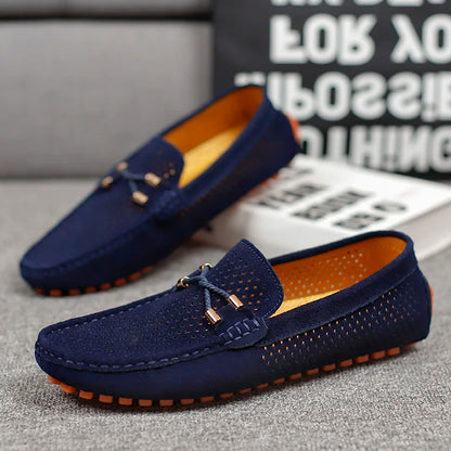 Gianno - Mocasines de cuero perforado