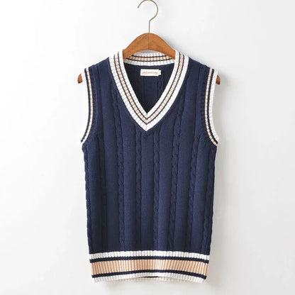 Halric – Gilet tricoté à col en V pour homme