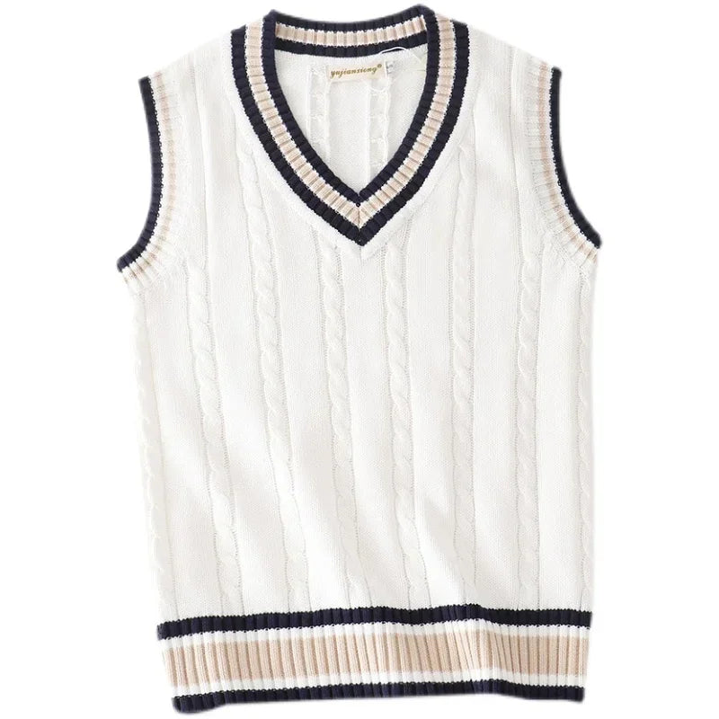 Halric – Gilet tricoté à col en V pour homme