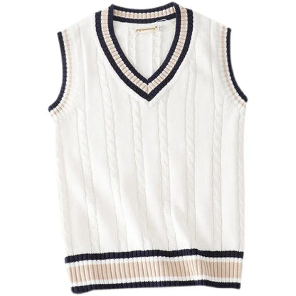 Halric – Gilet tricoté à col en V pour homme