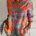 Women's Abstract Print Long Sleeve Button Front Blouse - Image 2