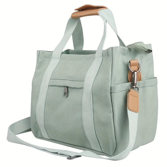 Women's Large Tote Bag Shoulder Strap Side Pockets