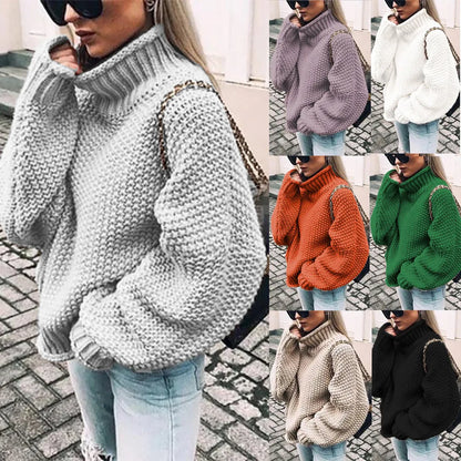Torvelle – Women’s Warm Knit Turtleneck Sweater