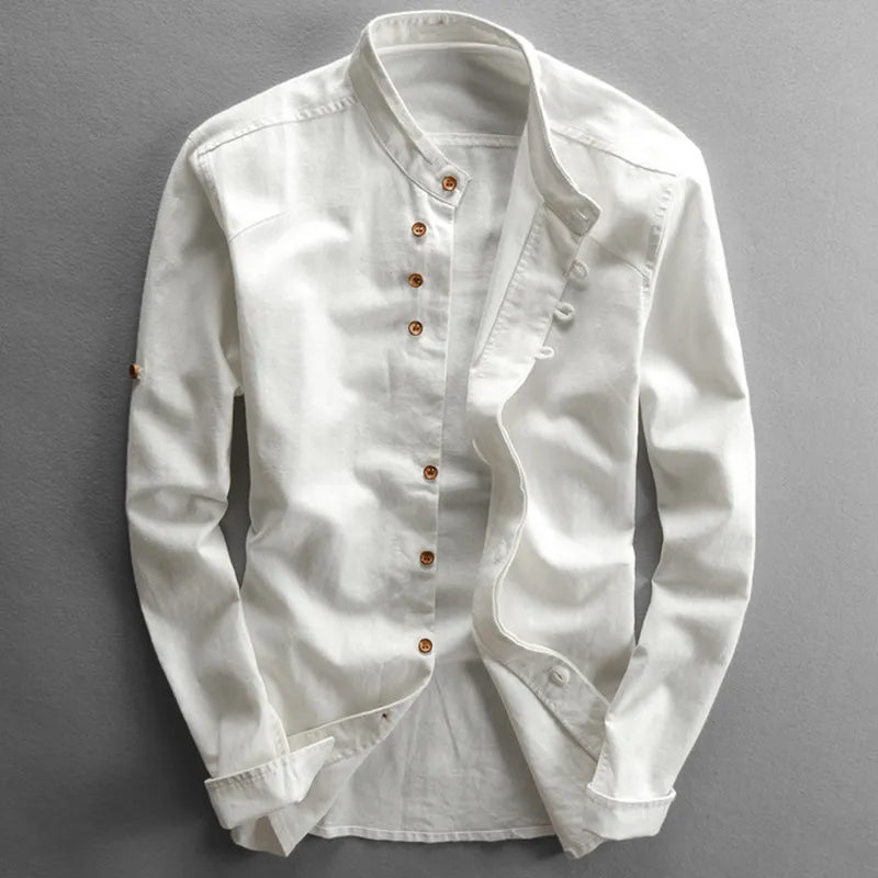 Tristan – Camisa de manga larga para hombre de estilo antiguo