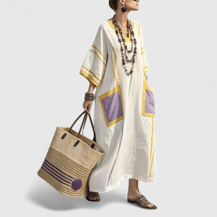 Elarah - Loose Fit Maxi Dress with Pockets