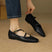 Mariano - Zapatos Mary Jane de cuero con hebilla
