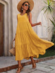 Gabriella - Long Flared Dress Summer Comfort Style