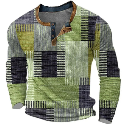Jaron - Vibrant Long Sleeve Shirt for Men