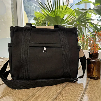 Women's Large Tote Bag Shoulder Strap Side Pockets - Image 3