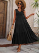 Gabriella - Long Flared Dress Summer Comfort Style