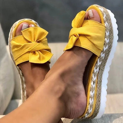 Women Flat Bow Sandals - Image 10