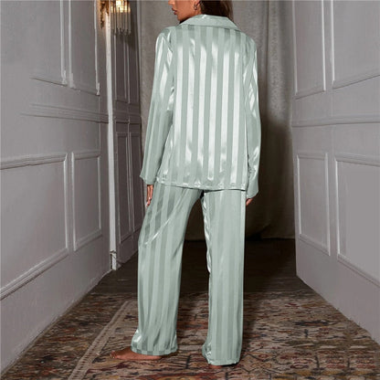 Women Silk Pajama Set Luxury Mulberry Sleepwear - Image 4