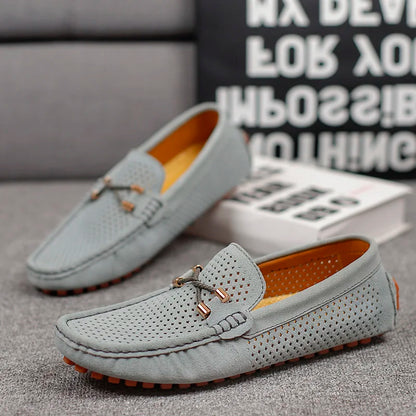 Gianno - Mocasines de cuero perforado