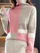 Heidora – Women’s Patterned Cashmere Turtleneck Sweater