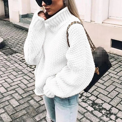 Torvelle – Women’s Warm Knit Turtleneck Sweater