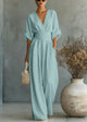 Flemira - Fluid V Neck Jumpsuit