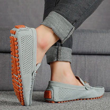 Gianno - Mocasines de cuero perforado