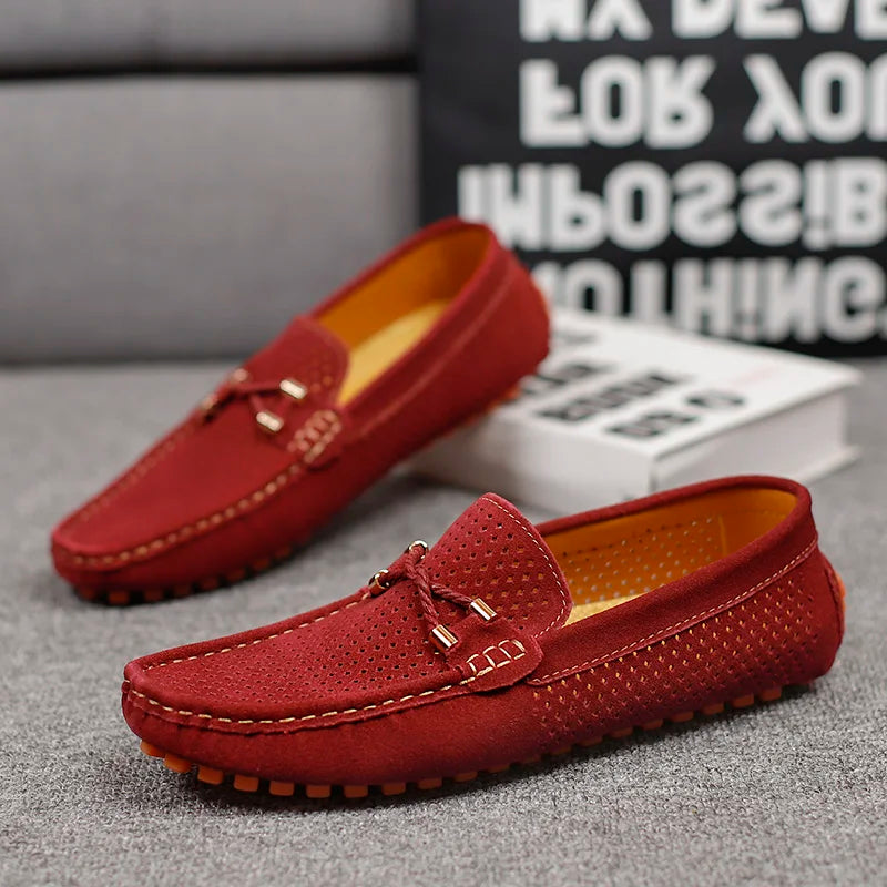Gianno - Mocasines de cuero perforado