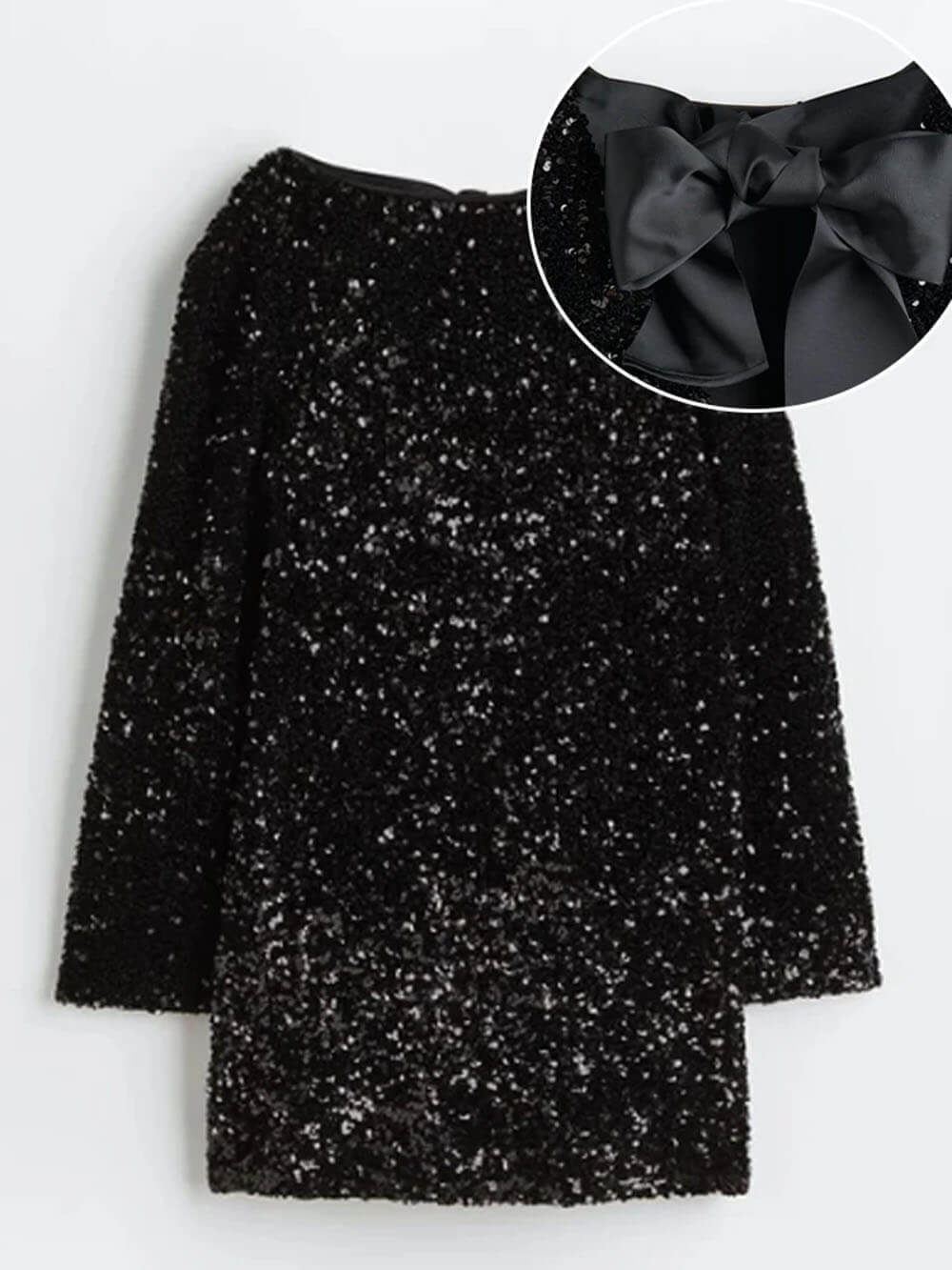 Women Boucle Long Sleeve Mini Dress - Image 14
