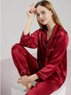 Women Mulberry Silk Pajama Set Luxury Pure Natural Sleepwear - Image 2
