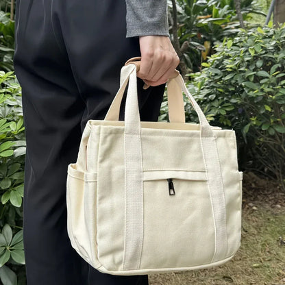 Women's Large Tote Bag Shoulder Strap Side Pockets - Image 2