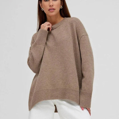 Maevina – Pull classique en cachemire pour femme