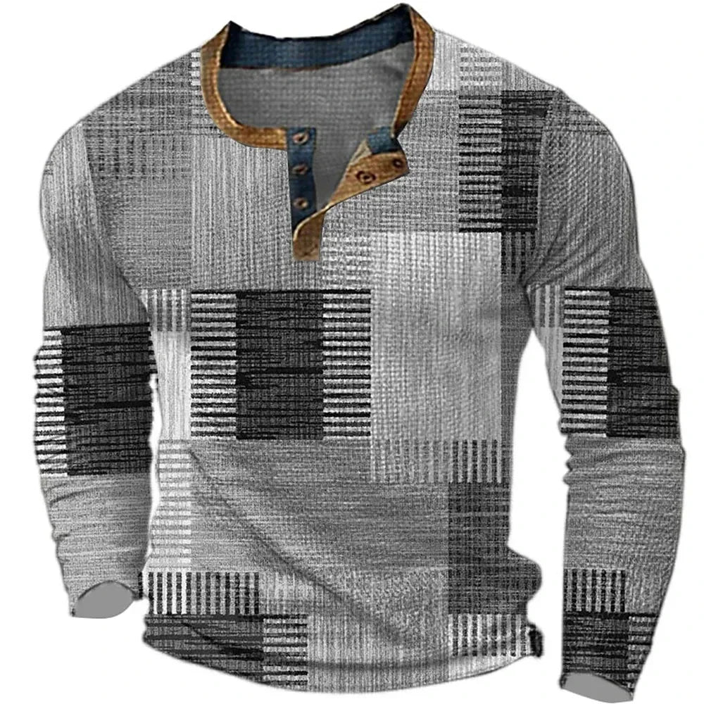 Jaron - Vibrant Long Sleeve Shirt for Men