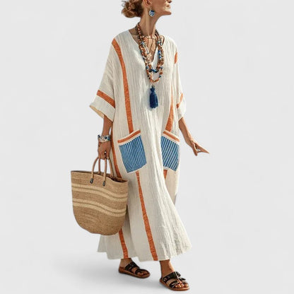 Elarah - Loose Fit Maxi Dress with Pockets
