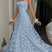 Women Floral Embroidered Maxi Dress Wedding Guest Evening Gown - Image 15