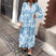 Vanira - Robe élégante à manches longues à fleurs avec volants