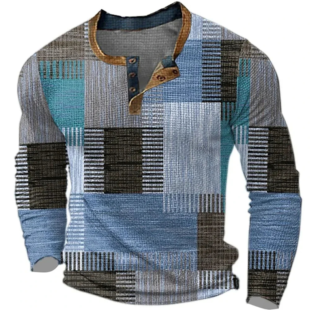 Jaron - Vibrant Long Sleeve Shirt for Men