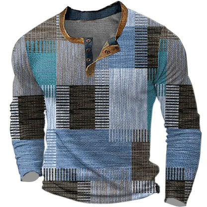 Jaron - Vibrant Long Sleeve Shirt for Men