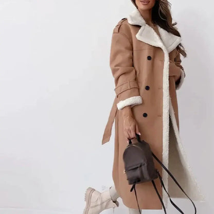 Serena – Lang jakke foret med fleece