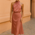 Women Satin Cowl Neck Open Back Maxi Dress - Image 6