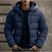 Roderan – Chaqueta de Invierno Acolchada para Hombre con Capucha