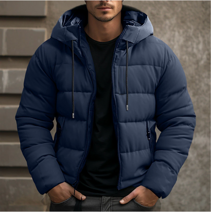 Roderan – Chaqueta de Invierno Acolchada para Hombre con Capucha