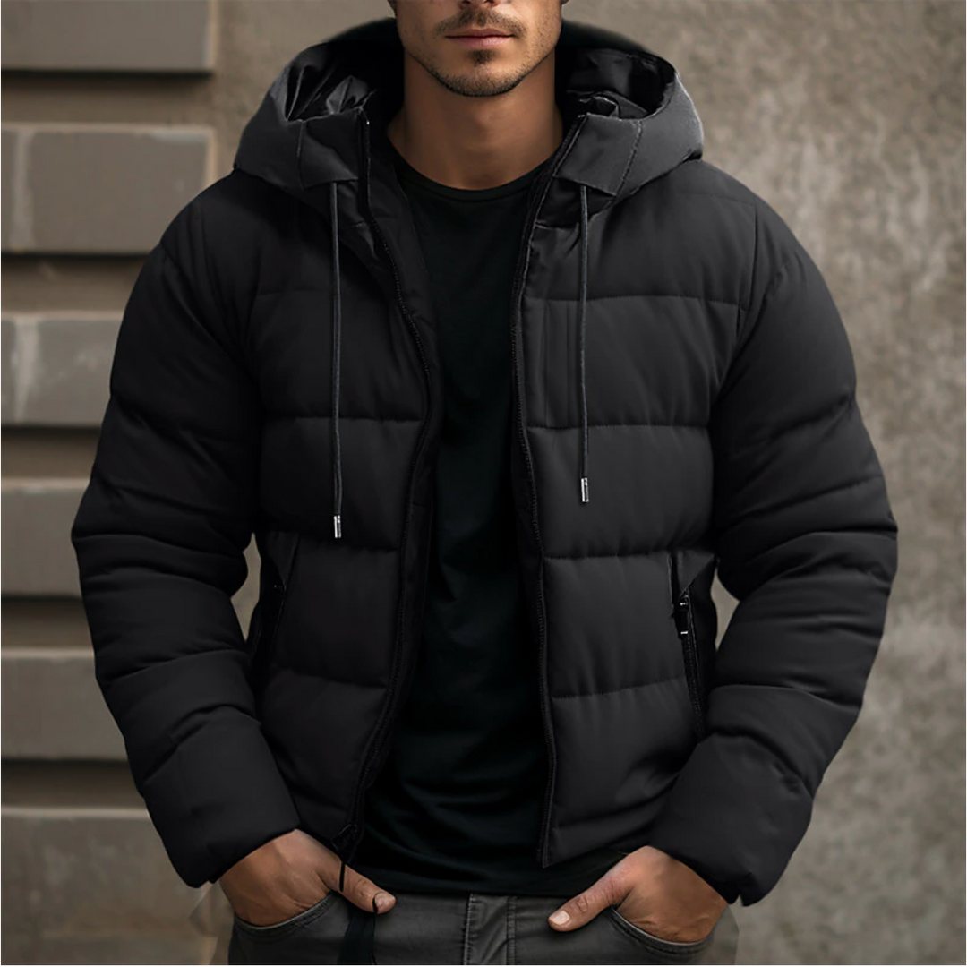 Roderan – Chaqueta de Invierno Acolchada para Hombre con Capucha