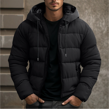 Roderan – Chaqueta de Invierno Acolchada para Hombre con Capucha