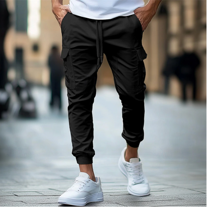 Norman - Pantalones Cargo para Hombre Bolsillos Espaciosos Tela Ligera y Duradera