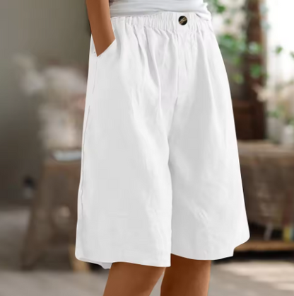 Women's Linen Bermuda Shorts Relaxed Fit - Image 11