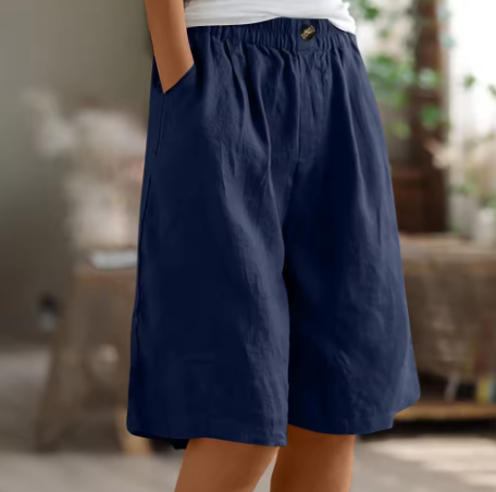 Women's Linen Bermuda Shorts Relaxed Fit - Image 6