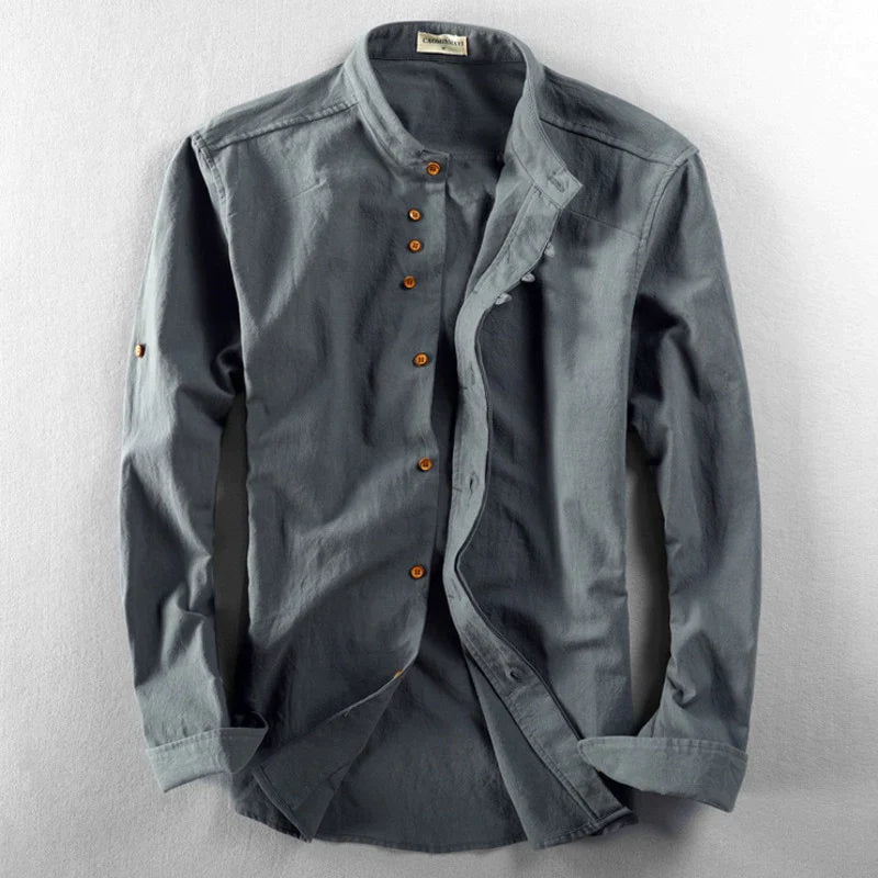 Tristan – Camisa de manga larga para hombre de estilo antiguo