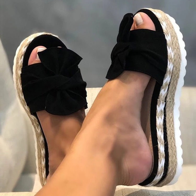 Women Flat Bow Sandals - Image 7