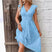 Women V-Neck Smocked Waist Summer Dress - Image 7