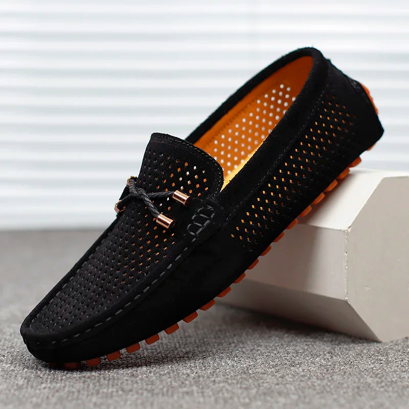 Gianno - Mocasines de cuero perforado