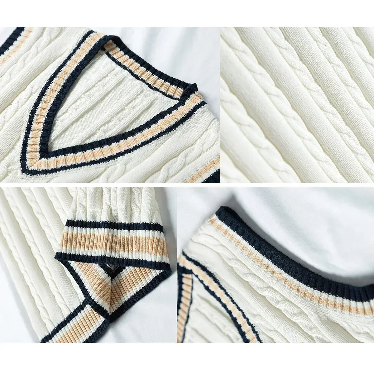 Halric – Gilet tricoté à col en V pour homme